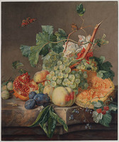 Z 083
<br/>
Fruitstilleven naar een schilderij van J. Huijsum
<br/>
<em>Brandt, Albertus Jonas (1788-1821)</em>